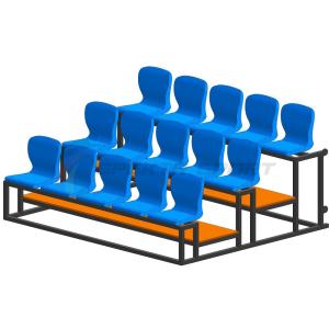 Купить Трибуна мобильная 3 ряда сиденья пластиковые на 15 мест в Нариманове 